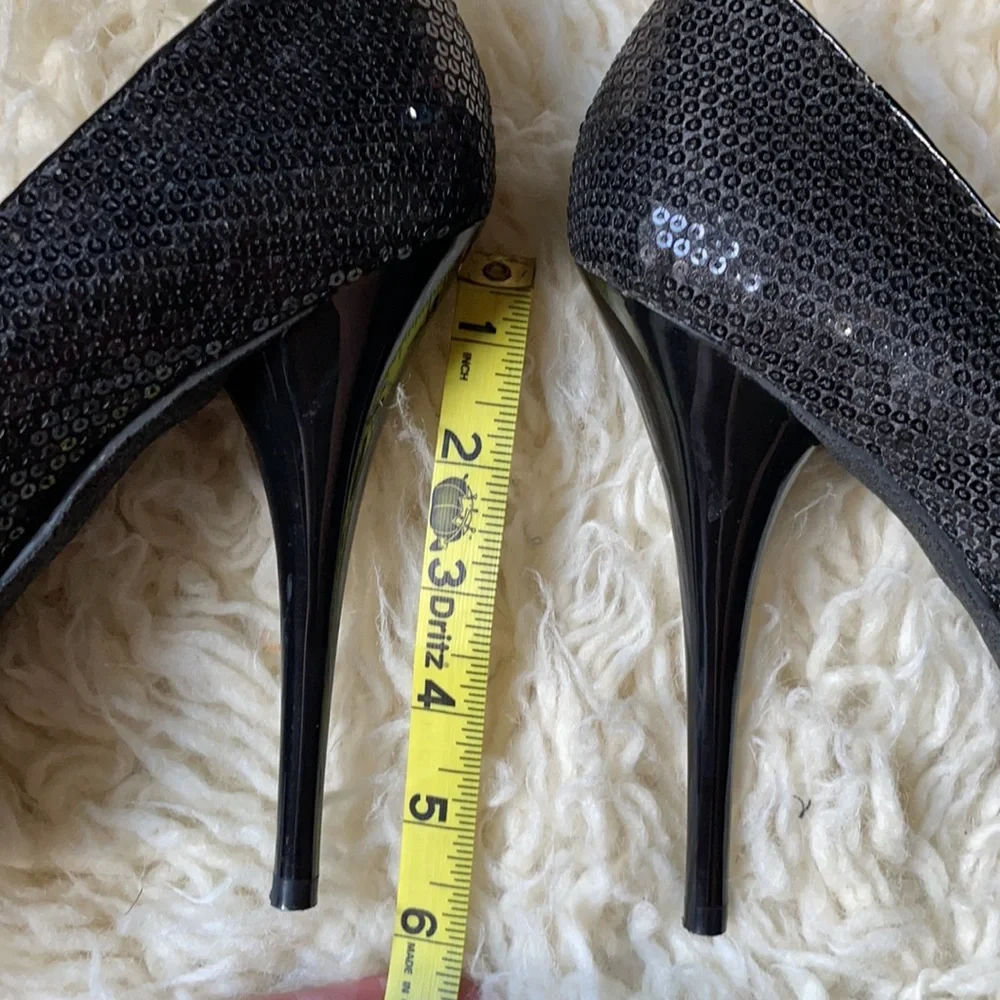 Y2K Sexy Sequin High Heels Steve Madden Sz 10